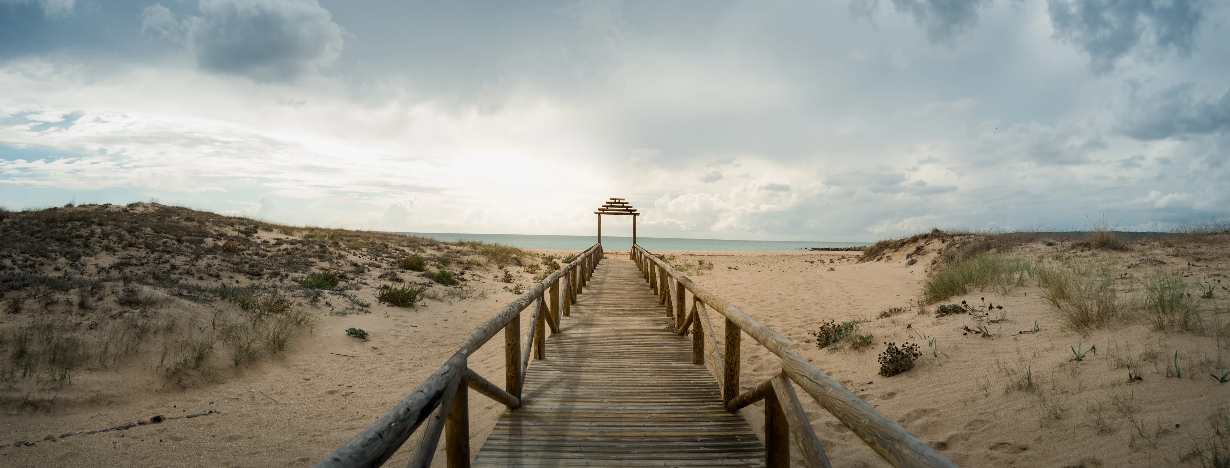 Travel walkway on sand dunes
